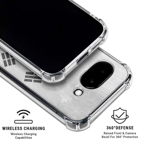 South Korean Flag Distressed Google Pixel 9a Clear Case